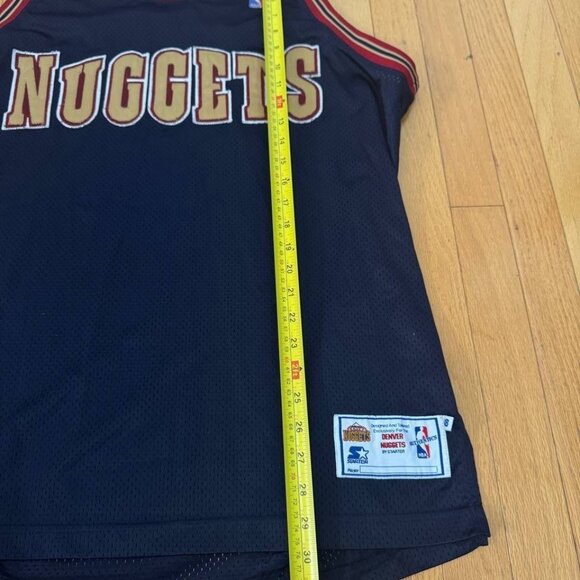Vintage Starter Denver Nuggets Starter NBA Jersey – Size 48 – Authentic Look - Picture 8 of 9